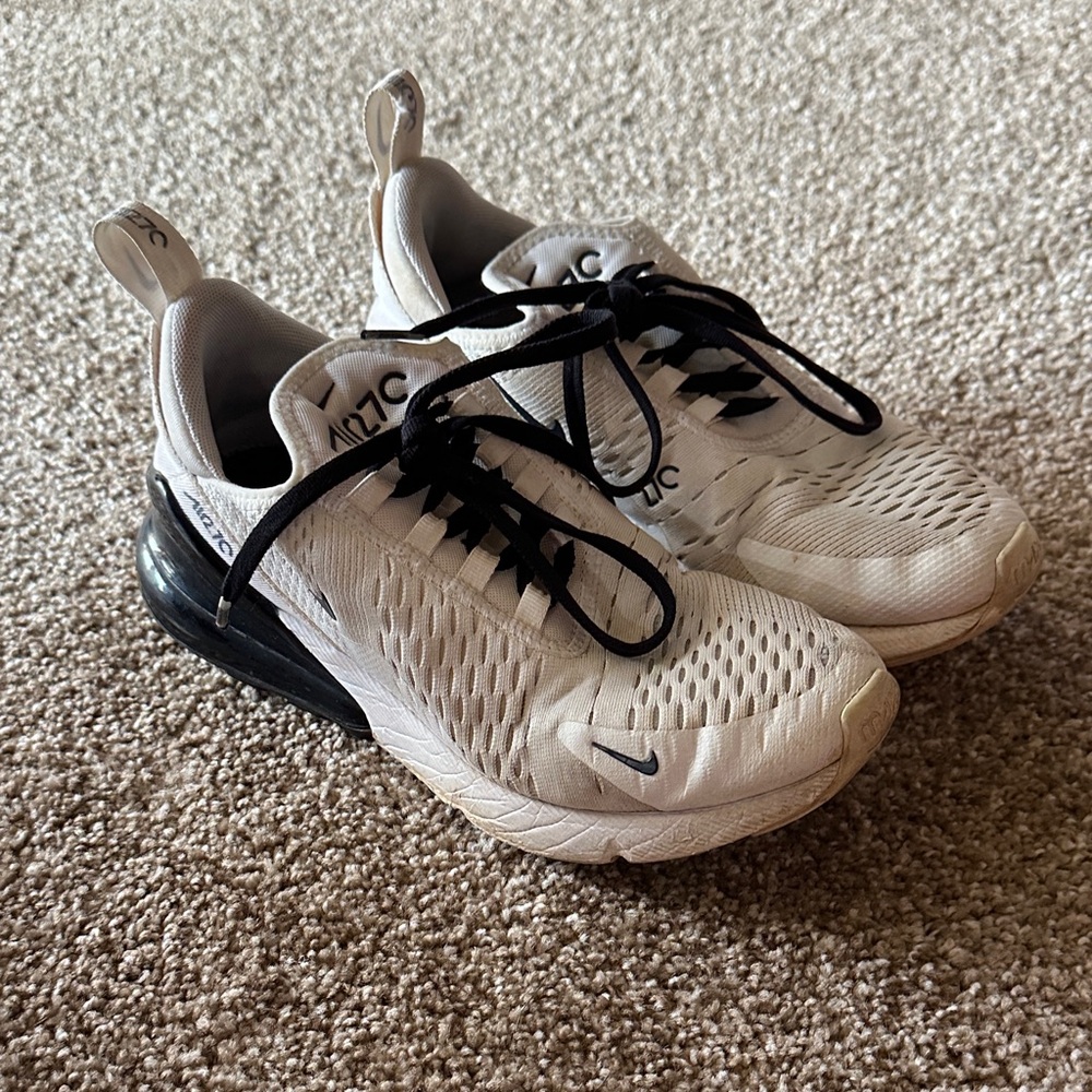 Nike White and Black Athletic Shoes